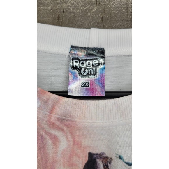 Aliens and Dinosaurs Light Weight Adult Tee Size 2XL - Picture 3 of 4